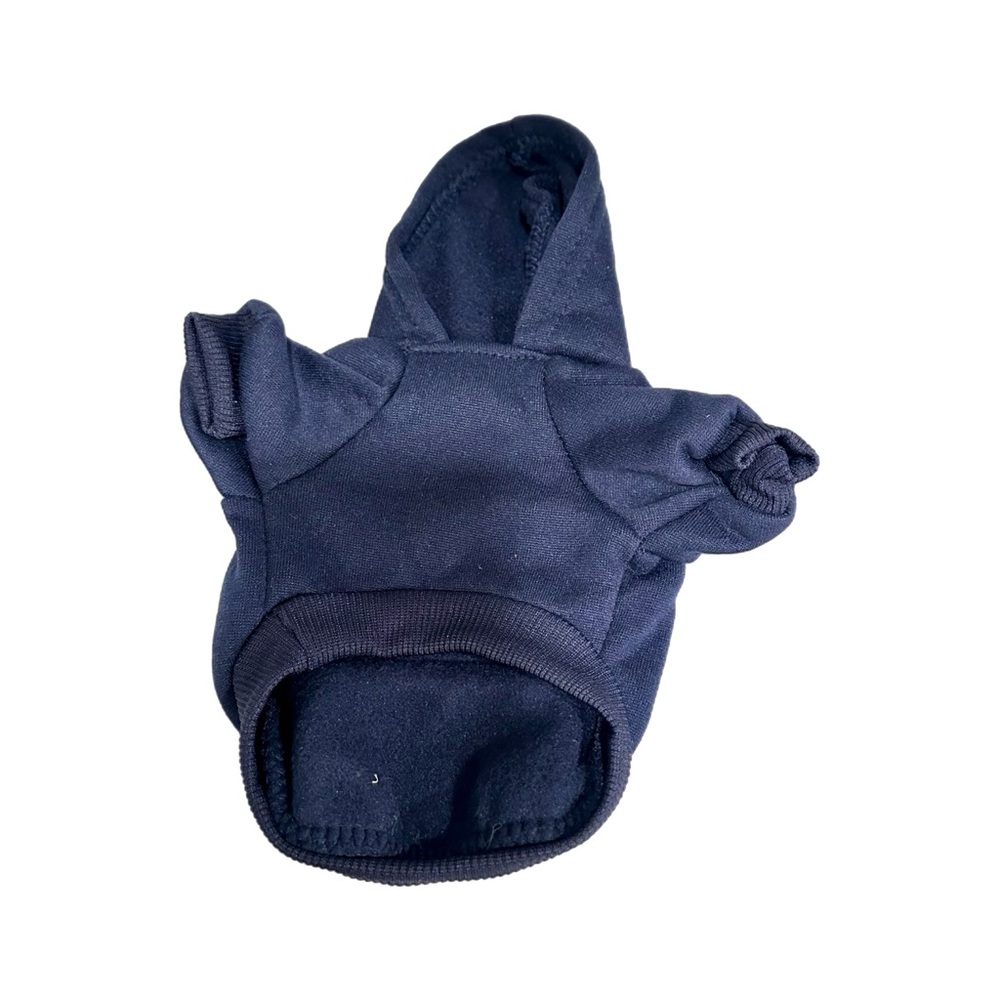 Navy Blue Pullover Dog Hoodie - Picture 4 of 5